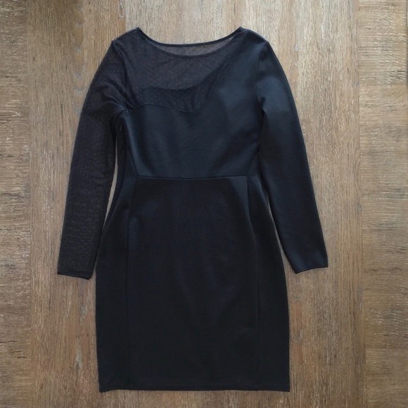 Halston Heritage black stretchy sheath dress - Picture 9 of 16